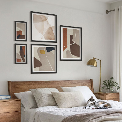 Set di quadri incorniciati Forme astratte moderne