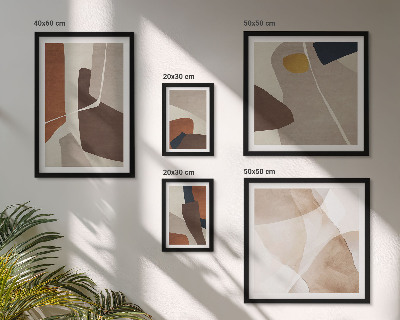 Set di quadri incorniciati Forme astratte moderne