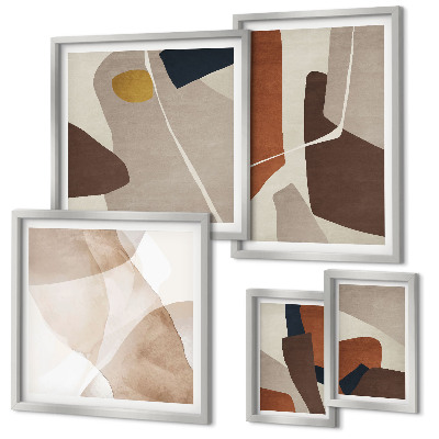 Set di quadri incorniciati Forme astratte moderne