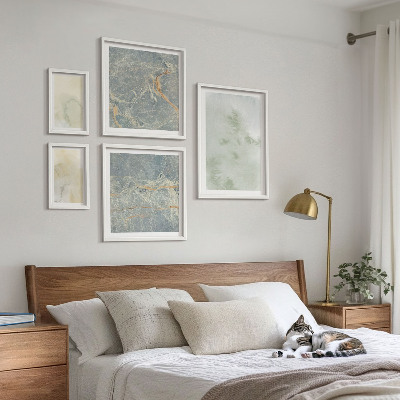 Polittico con cornice Texture di pittura ad acquerello pastello
