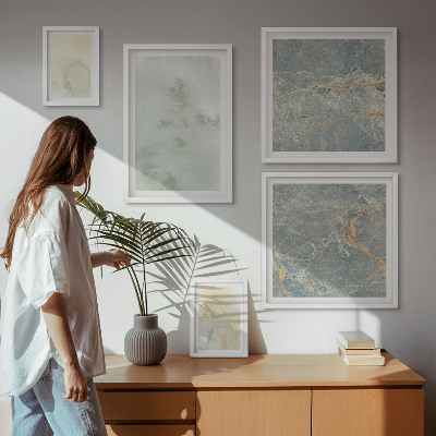 Polittico con cornice Texture di pittura ad acquerello pastello