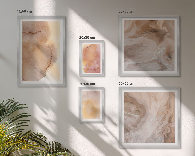 Set di quadri incorniciati Texture calde e colorate ad acquerello