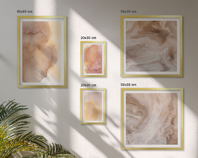 Set di quadri incorniciati Texture calde e colorate ad acquerello