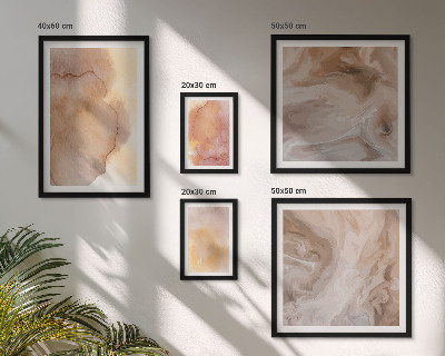 Set di quadri incorniciati Texture calde e colorate ad acquerello