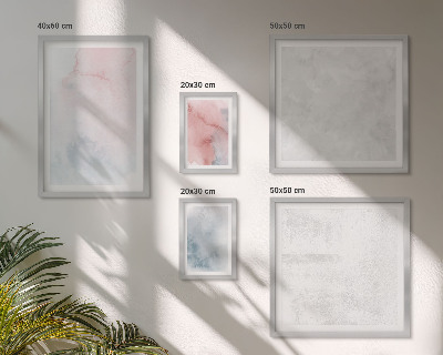 Polittico con cornice Texture ad acquerello pastello