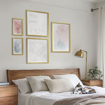 Polittico con cornice Texture ad acquerello pastello