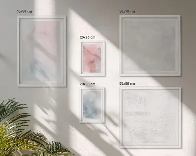 Polittico con cornice con texture ad acquerello pastello