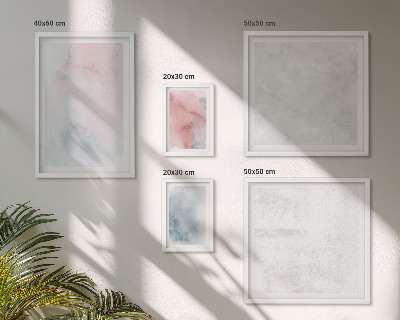 Polittico con cornice Texture ad acquerello pastello