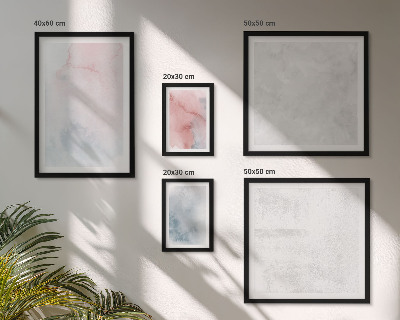 Polittico con cornice Texture ad acquerello pastello