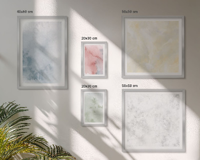 Set di 5 quadri Acquerelli pastello su tela