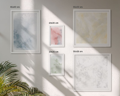 Set di 5 quadri Acquerelli pastello su tela