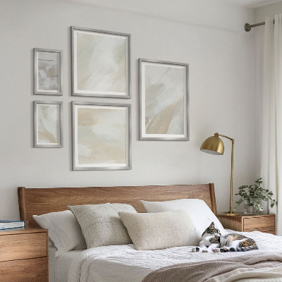 Set di 5 quadri Pittura astratta con pennello