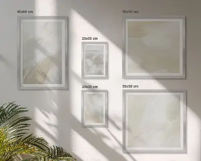 Set di 5 quadri con pittura astratta a pennello