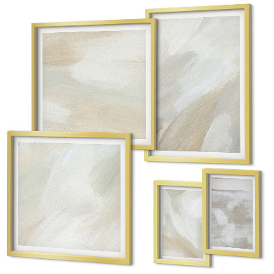 Set di 5 quadri Pittura astratta con pennello