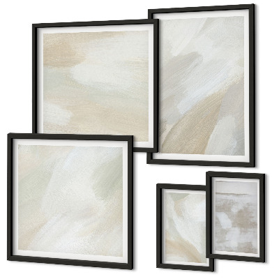Set di 5 quadri Pittura astratta con pennello