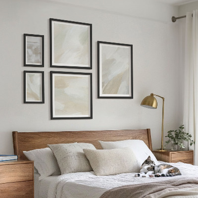 Set di 5 quadri Pittura astratta con pennello
