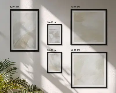 Set di 5 quadri con pittura astratta a pennello