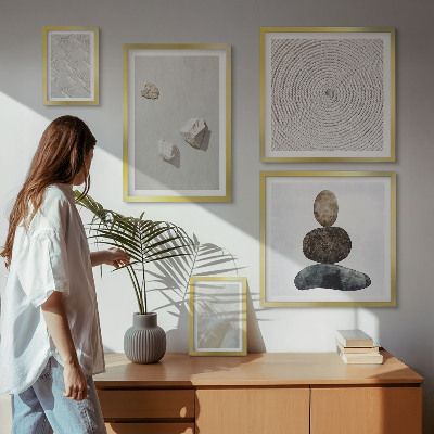 Set di quadri incorniciati Pietre arenarie, pittura moderna