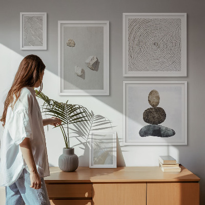 Set di quadri incorniciati Pietre arenarie, pittura moderna