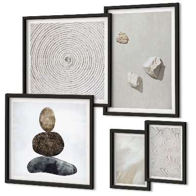 Set di quadri incorniciati Pietre arenarie, pittura moderna