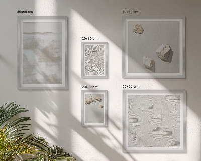 Polittico con cornice Texture boho di pietre arenarie