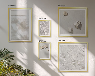 Polittico con cornice Texture boho di pietre arenarie