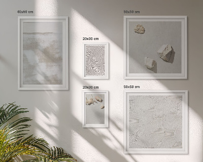 Polittico con cornice Texture boho di pietre arenarie