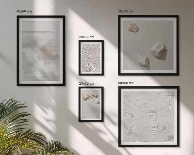 Polittico con cornice Texture boho di pietre arenarie