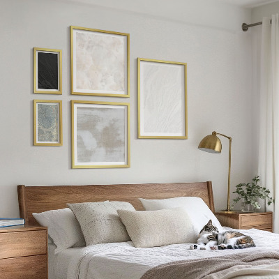 Set di quadri incorniciati I colori delle eleganti strutture in pietra