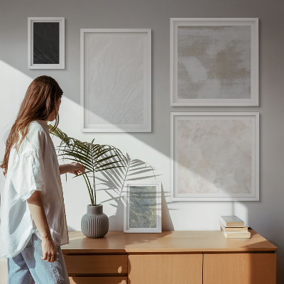 Set di quadri incorniciati I colori delle eleganti strutture in pietra