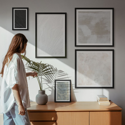 Set di quadri incorniciati I colori delle eleganti strutture in pietra