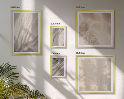 Set di 5 quadri Tessuti boho naturali in primo piano