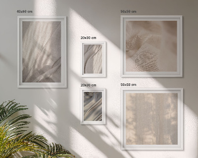 Set di 5 quadri Tessuti boho naturali in primo piano