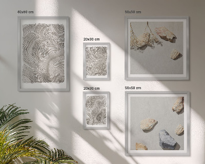 Polittico con cornice Forme astratte moderne