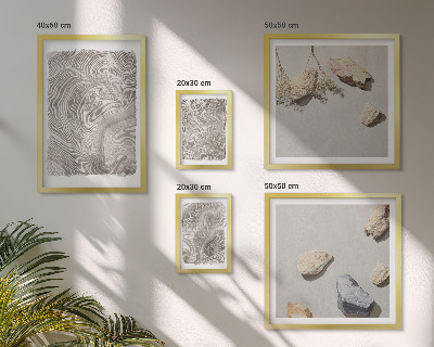 Polittico con cornice Forme astratte moderne