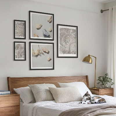 Polittico con cornice Forme astratte moderne