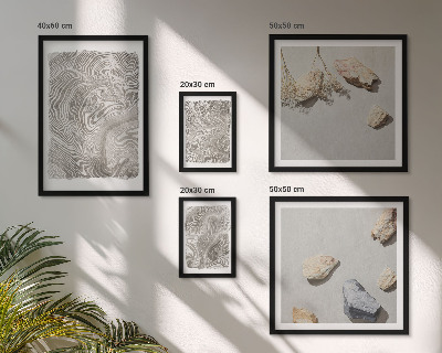 Polittico con cornice Forme astratte moderne