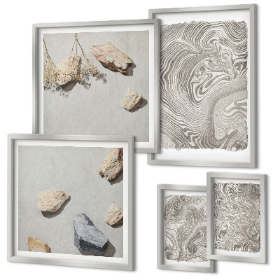 Polittico con cornice Forme astratte moderne