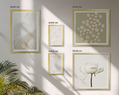 Set di quadri incorniciati Fiori alla moda, texture boho