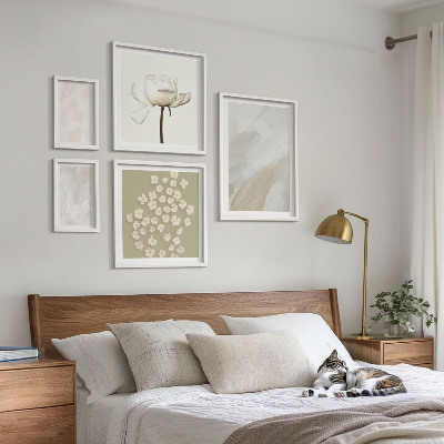 Set di quadri incorniciati Fiori alla moda, texture boho