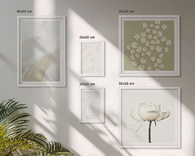 Set di quadri incorniciati Fiori alla moda, texture boho