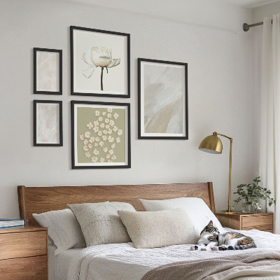 Set di quadri incorniciati Fiori alla moda, texture boho