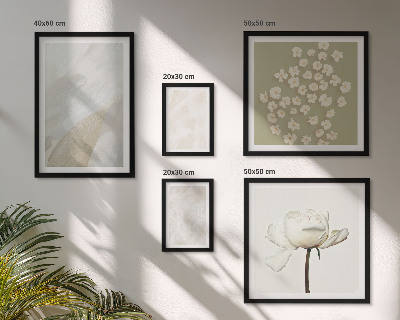 Set di quadri incorniciati Fiori alla moda, texture boho