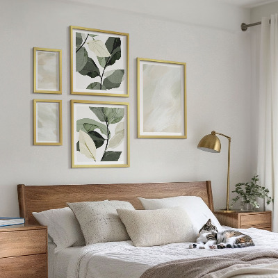 Polittico con cornice Colori vivaci astratti boho