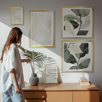 Polittico con cornice Colori vivaci astratti boho