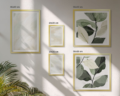 Polittico con cornice Colori vivaci astratti boho