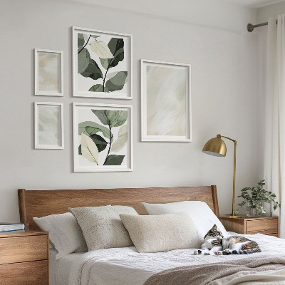 Polittico con cornice Colori vivaci astratti boho