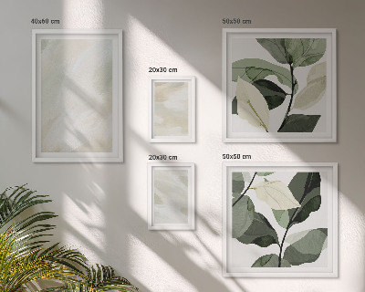 Polittico con cornice Colori vivaci astratti boho
