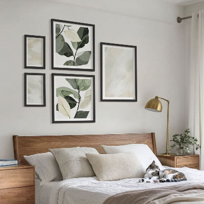 Polittico con cornice Colori vivaci astratti boho