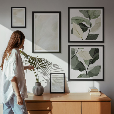 Polittico con cornice Colori vivaci astratti boho